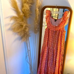 Ann Taylor SZ S Pink Maxi Dress